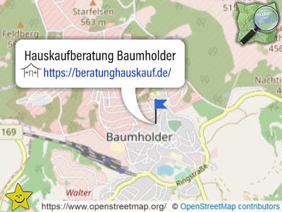 Baumholder in Rheinland-Pfalz: Karte und Ort der Hauskaufberatung
