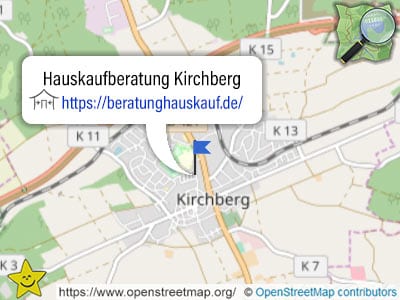 Karte und Ort der Hauskaufberatung Kirchberg