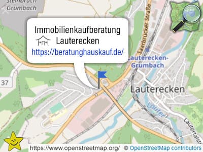 Karte und Gebiet der Immobilienkaufberatung in Lauterecken