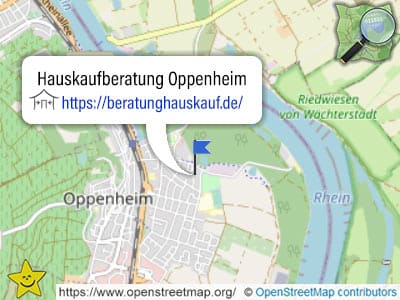 Oppenheim: Karte und Bereich der Hauskaufberatung